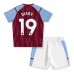 Billige Aston Villa Moussa Diaby #19 Børnetøj Hjemmebanetrøje til baby 2023-24 Kortærmet (+ korte bukser)